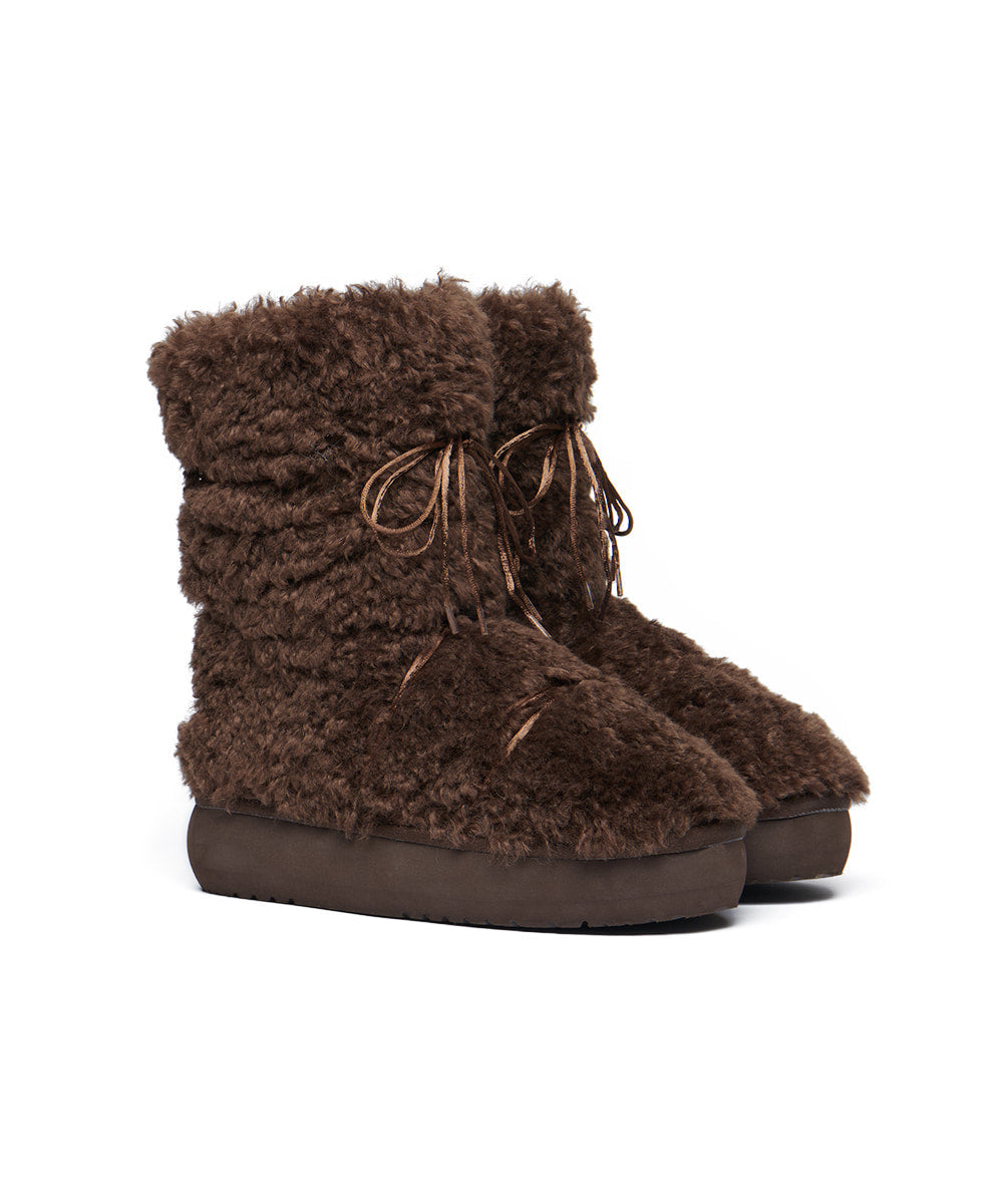 [Rockfish Weatherwear] CURLY FUR BOOTS MIDDLE Rockfish Weatherwear  DKshop