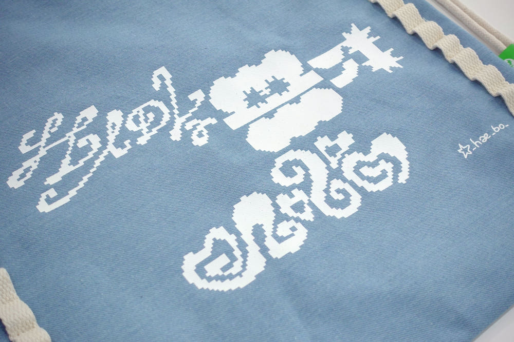 [TOMORROW CLOVER] HOPE COURAGE LOVE String Bag TOMORROW CLOVER  DKshop