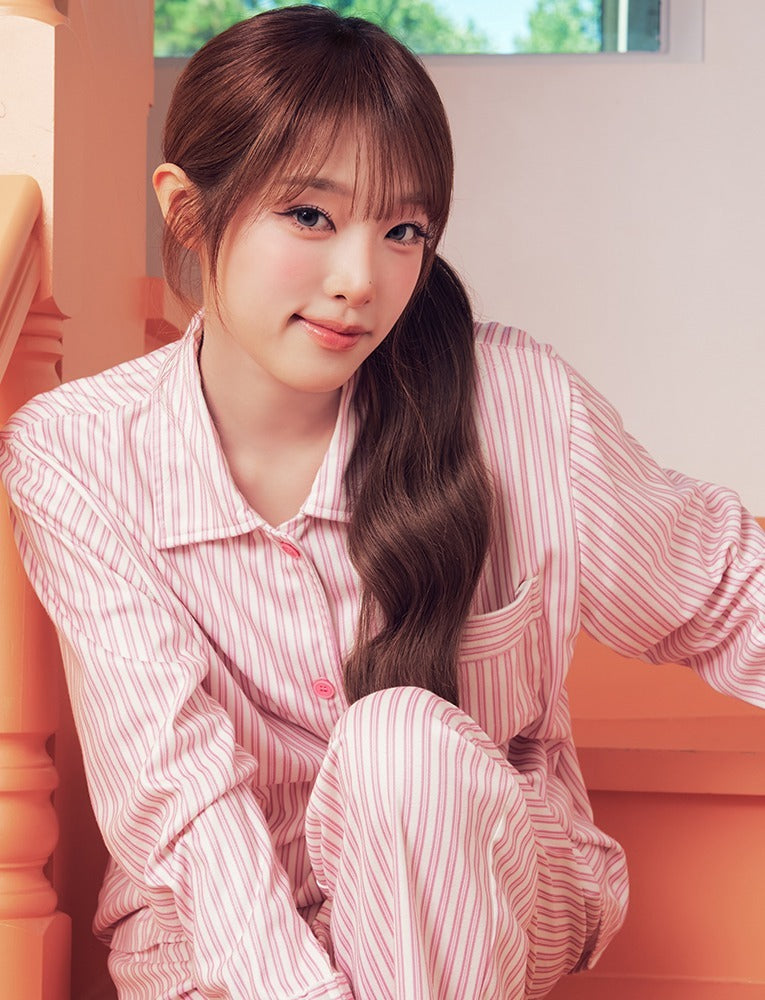 Judy N Fesh Peach Fleece-Lined Long Sleeve Pajama Set (CHOI YENA Wear) Judy N  DKshop