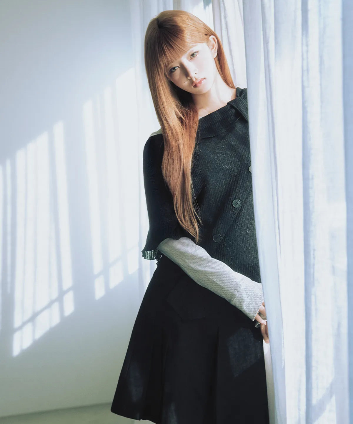 [IVE REI PICK] Miseki SEOUL Pleats line pocket midi skirt Miseki SEOUL  DKshop
