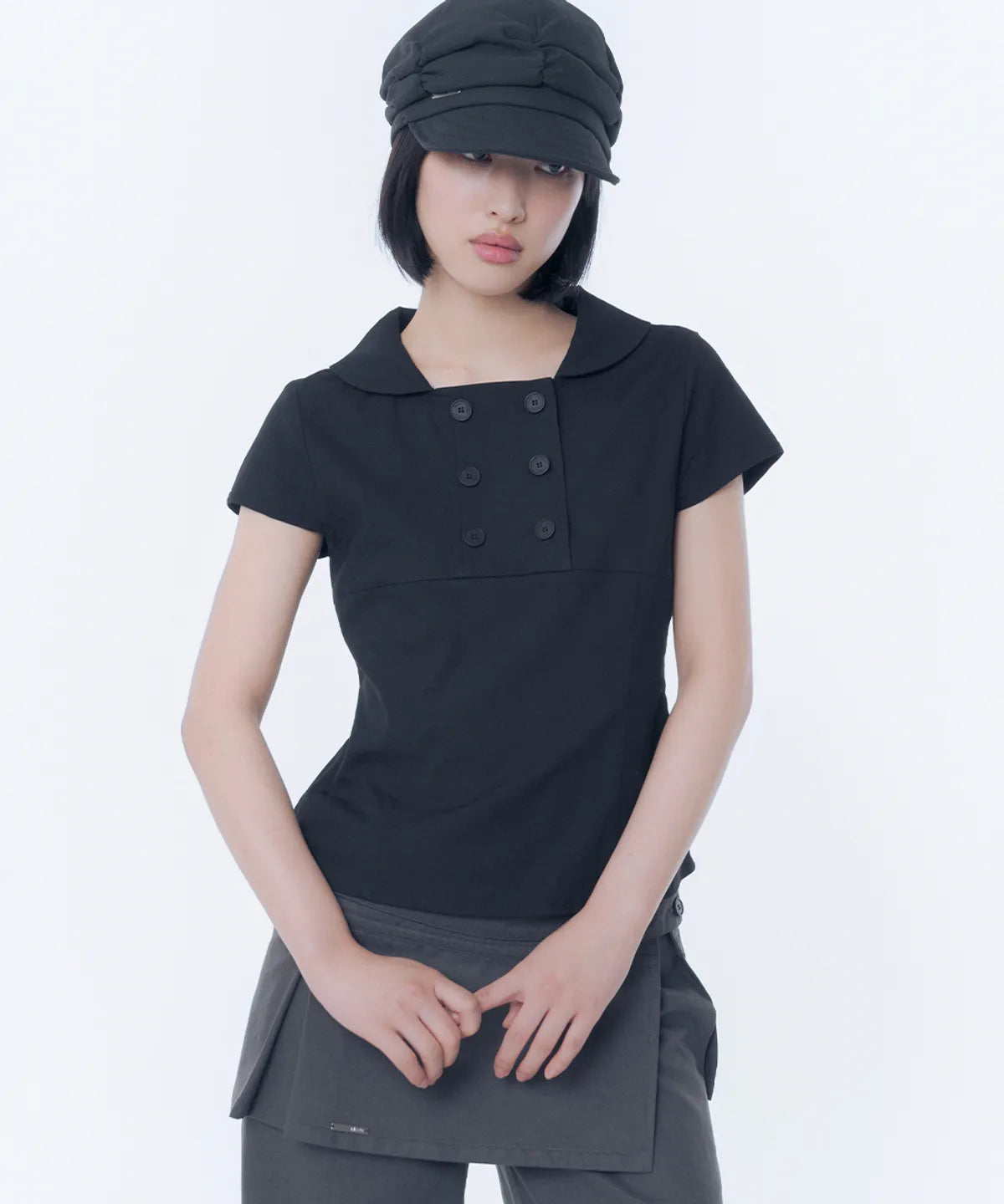 [IVE REI PICK] Miseki SEOUL Double button shirts top Miseki SEOUL  DKshop