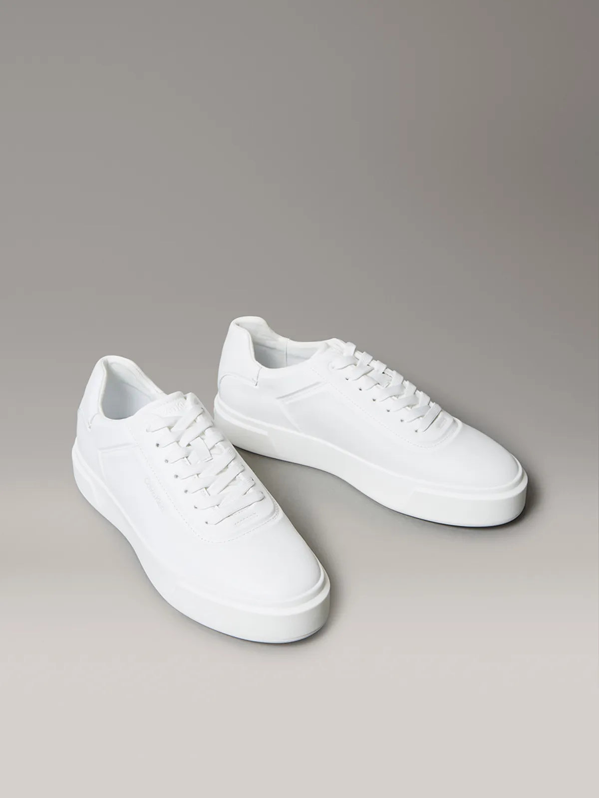 [JUNGKOOK PICK] Calvin Klein Premier Basket Leather Lace-Up Cupsole Sneakers Calvin Klein  DKshop