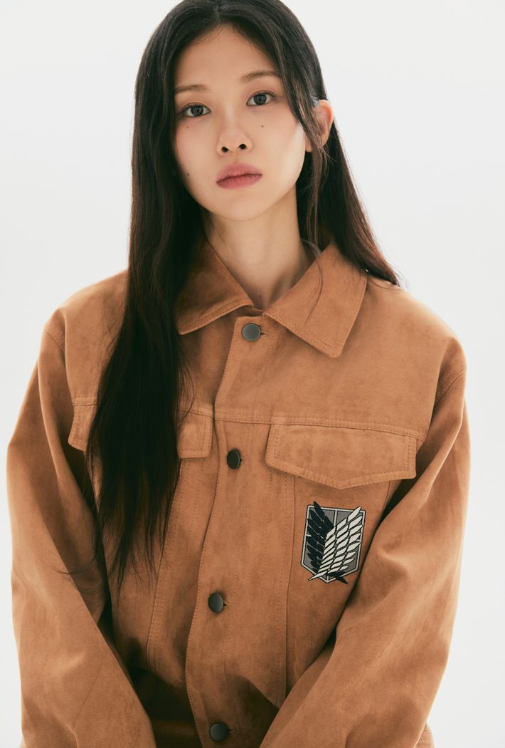 [SPAO × ATTACK ON TITAN] Suede Trucker Jacket SPAO  DKshop