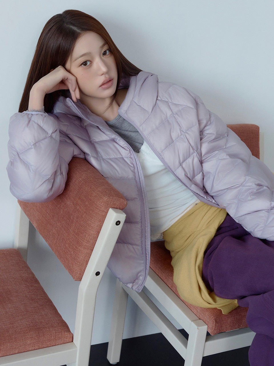 rolarola LIGHT HOODED DOWN JACKET (Jang Wonyoung WEAR) rolarola  DKshop