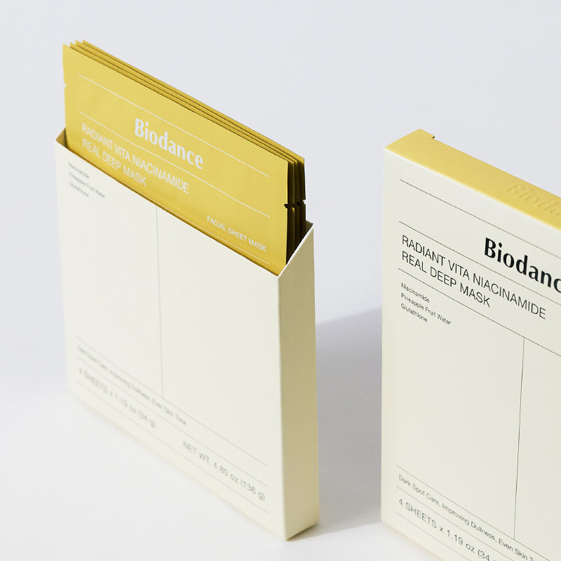 BIODANCE Radiant Vita Niacinamide Real Deep Mask 4ea (34g*4) Biodance  DKshop