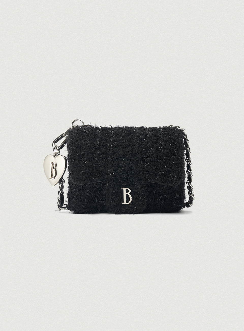 the Barnnet Tweed Chain Belt Mini Bag