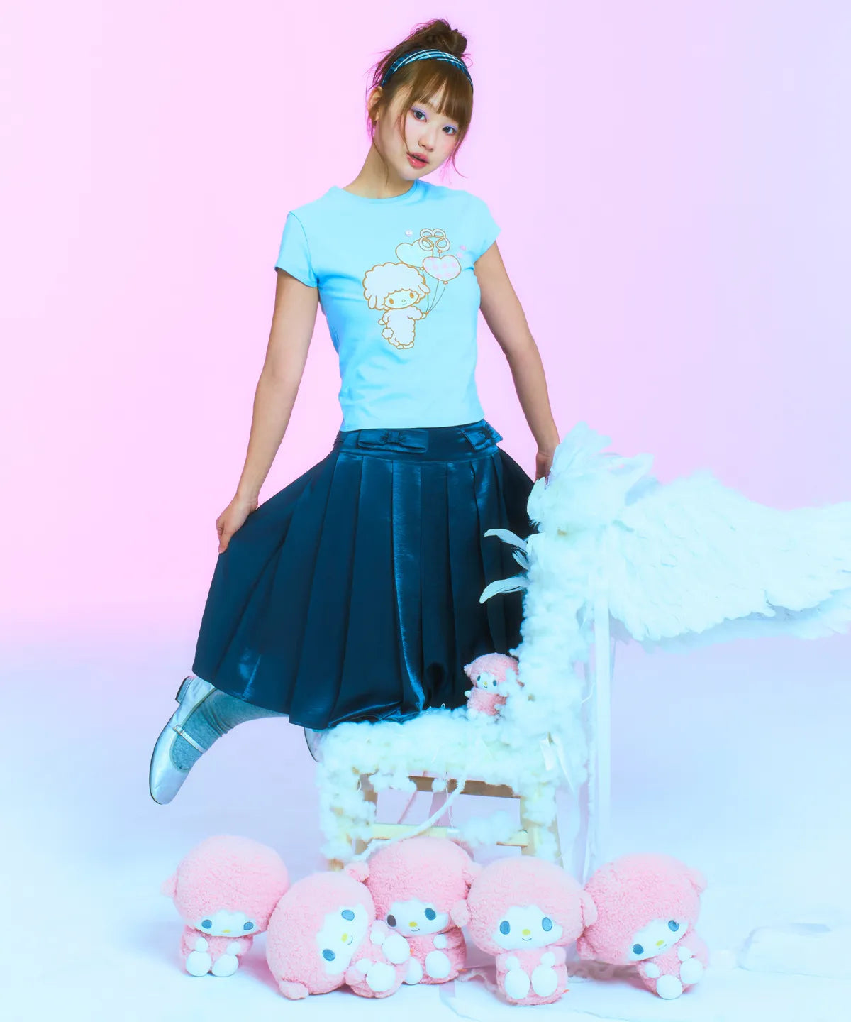 [TUOMIO X SANRIO CHARACTERS] MY SWEET PIANO PLEATED SKIRT TUOMIO  DKshop