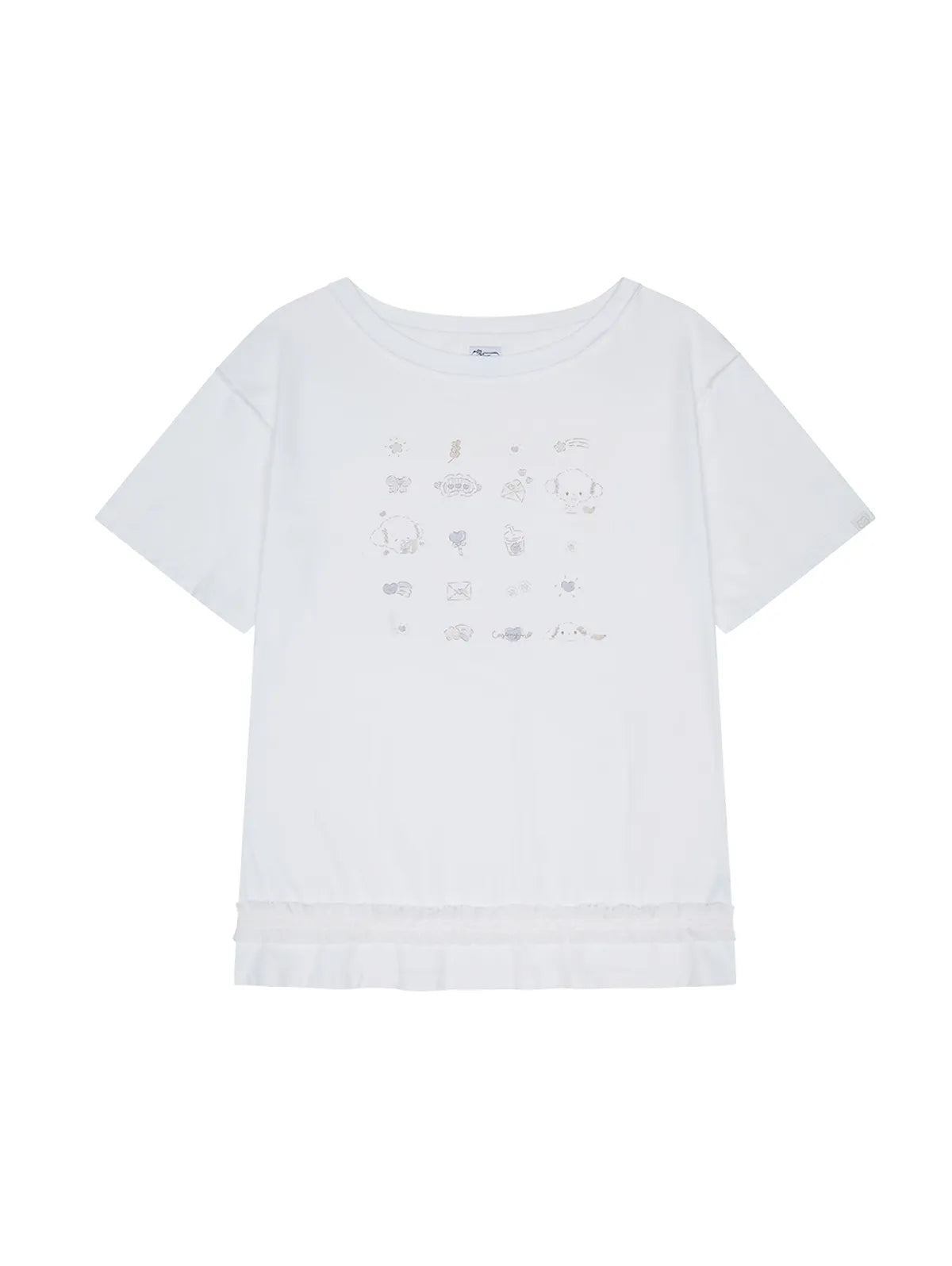 [TUOMIO X SANRIO CHARACTERS] COGIMYUN OVERSIZED T-SHIRT WHITE TUOMIO  DKshop