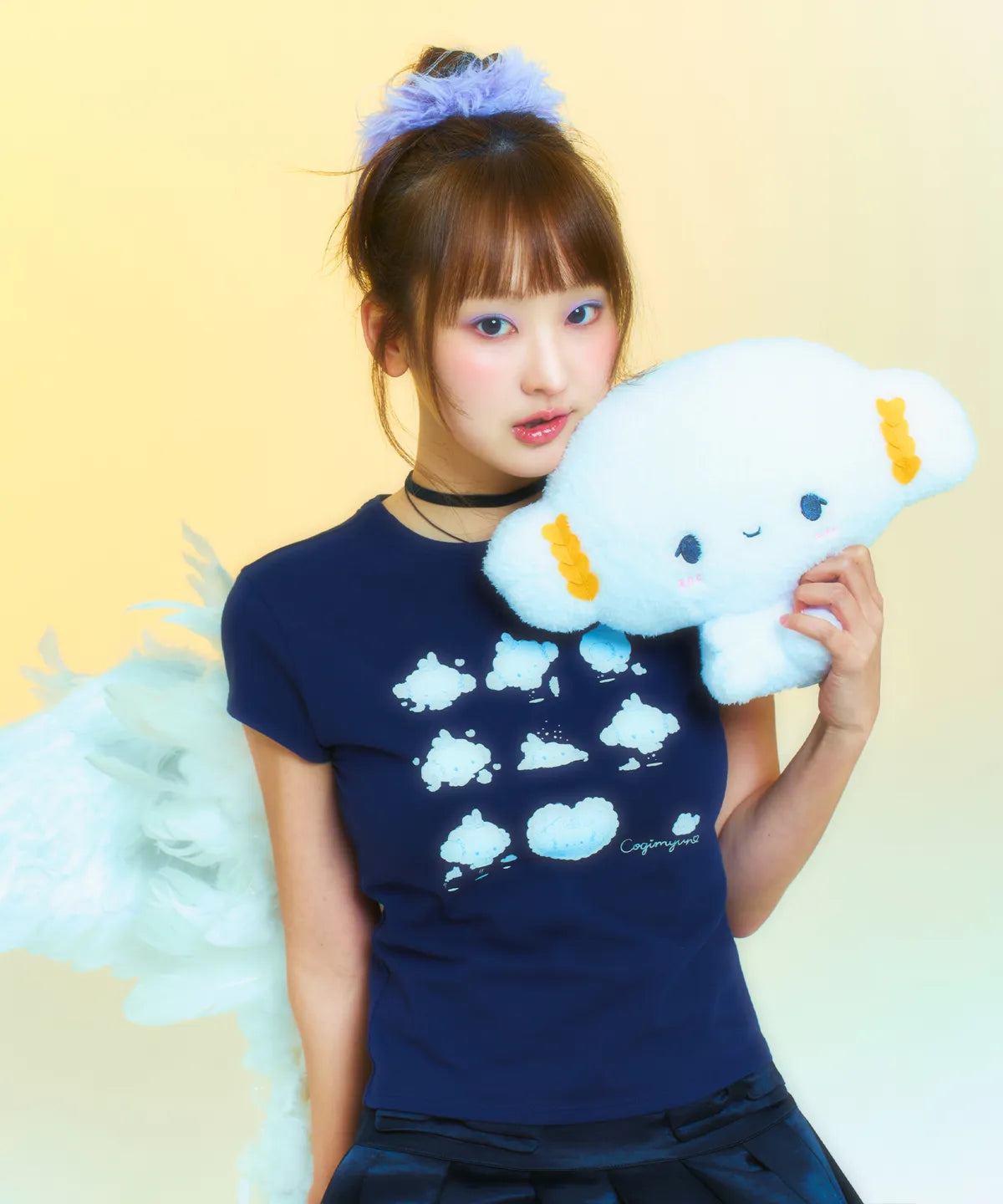 [TUOMIO X SANRIO CHARACTERS] COGIMYUN BABY T-SHIRT NAVY TUOMIO  DKshop