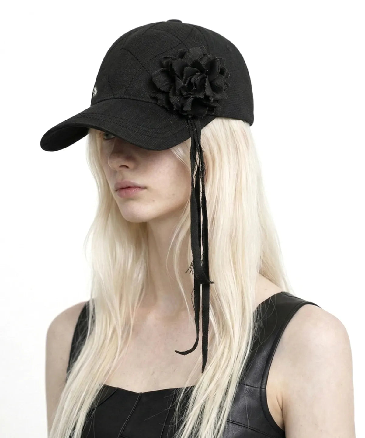 [ANDAASH] Stitch line corsage ball cap (IVE Jang Wonyoung Wear) ANDAASH  DKshop