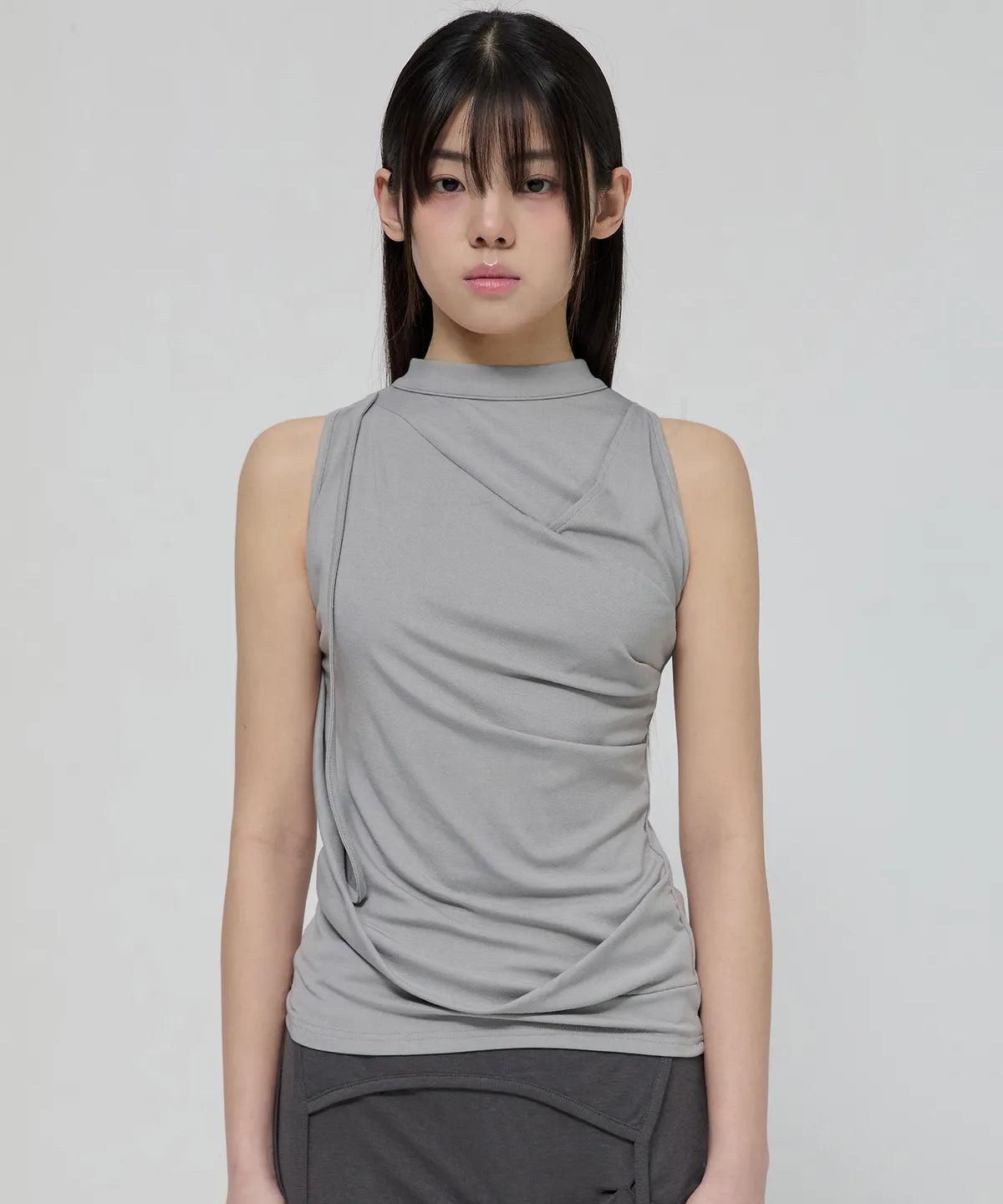 FLARE UP Draped Sleeveless Top 3 colors FLARE UP  DKshop