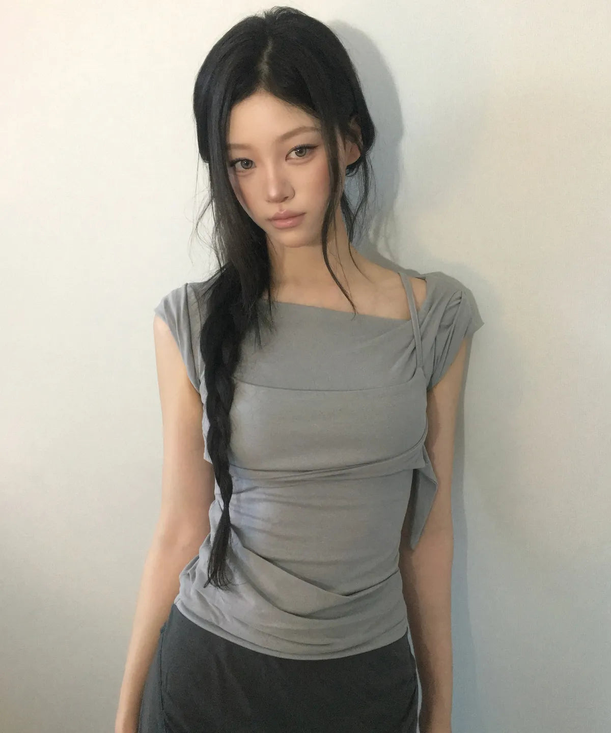 FLARE UP Layered Bustier T-Shirt 4 colors FLARE UP  DKshop