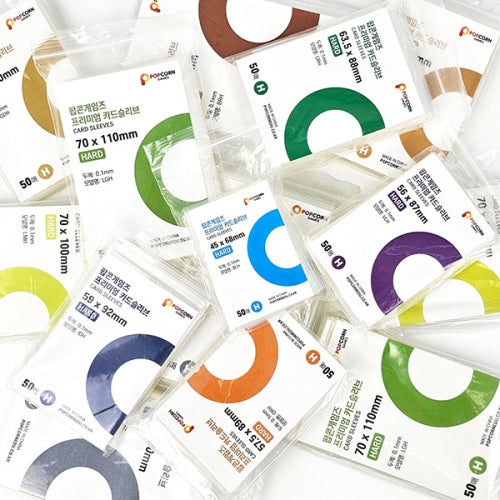 [POPCORN GAMES] Premium card sleeve hard 50 sheets | DKshop