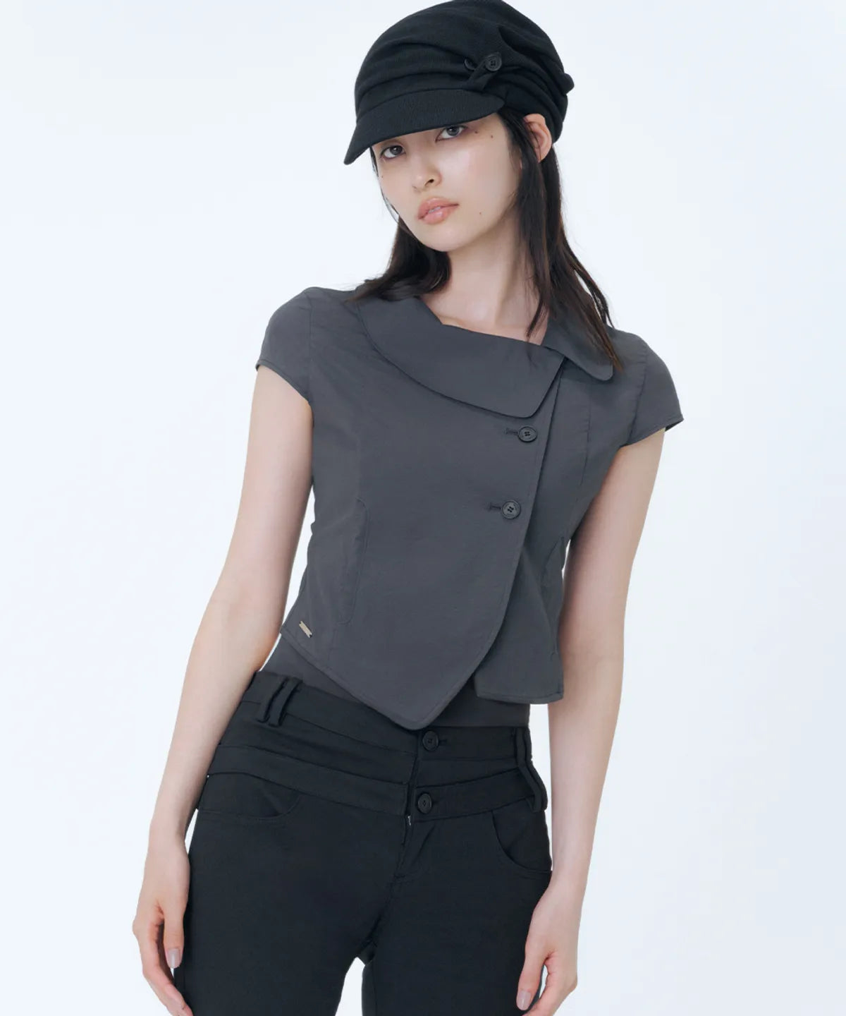 [IVE REI PICK] Miseki SEOUL Crop round collar jacket Miseki SEOUL  DKshop