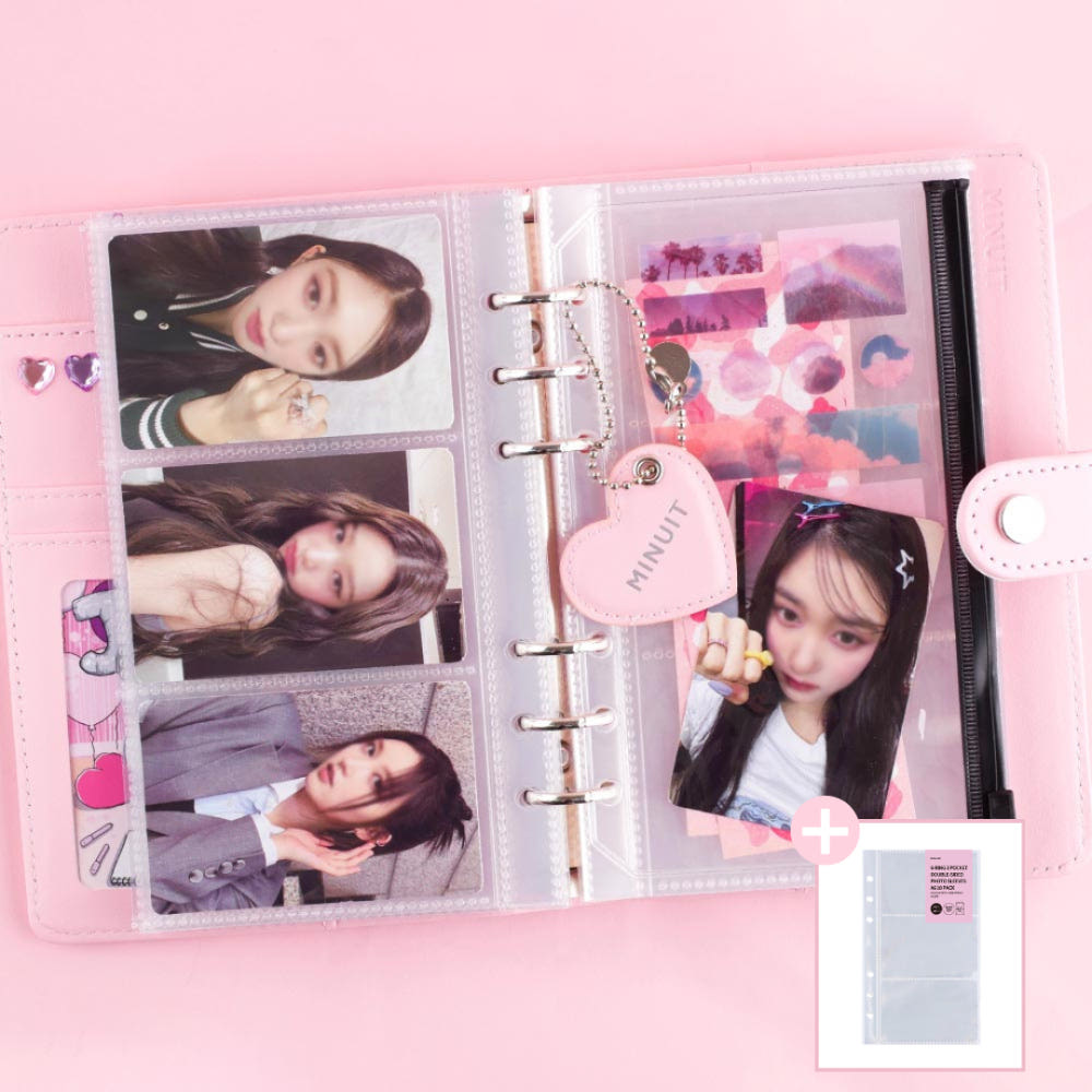MINUIT Macaron 6-Hole Photo Card Binder Collect Book MINUIT  DKshop
