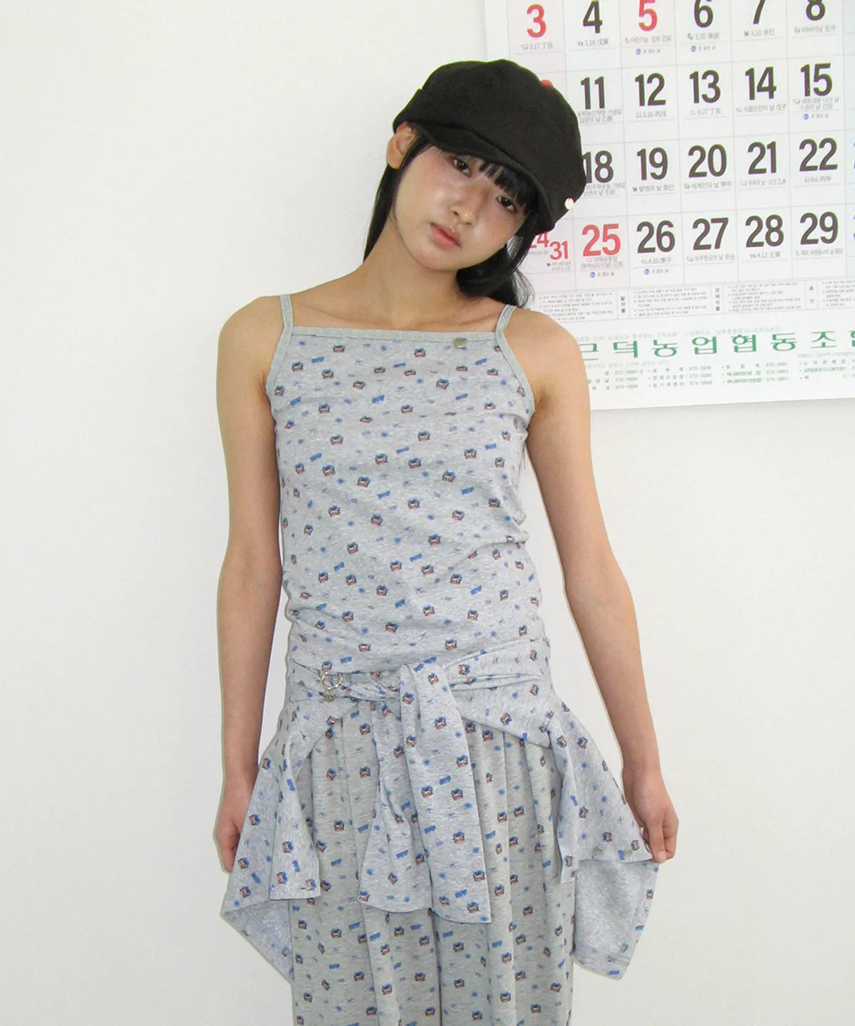 ronron BETTY BOOP PATTERN LACE SQUARE SLEEVELESS 2 colors RONRON  DKshop