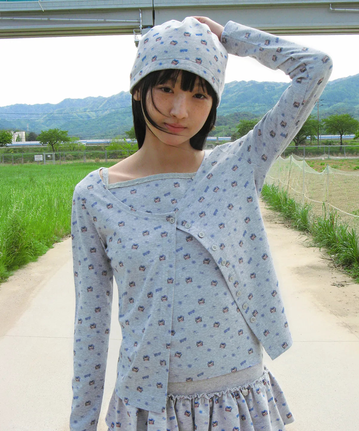 ronron BETTY BOOP PATTERN SLIM CARDIGAN RONRON  DKshop