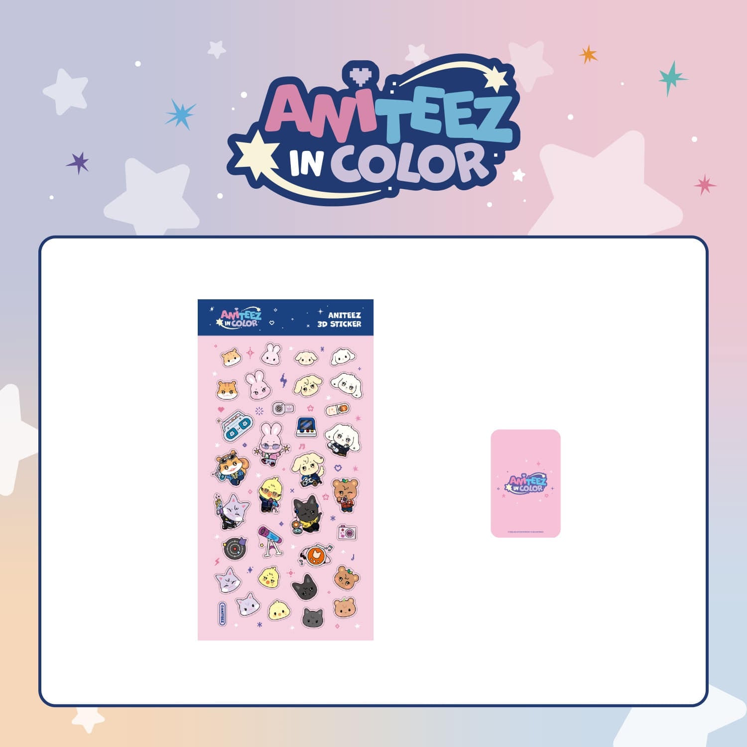 [PRE-ORDER] ATEEZ - [ANITEEZ IN COLOR] ANITEEZ 3D STICKER ATEEZ  DKshop