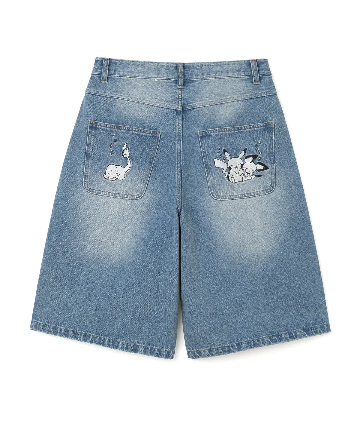 [Milo Archive X Pokemon] Sleeping Denim Half Pants 2 colors Milo Archive  DKshop