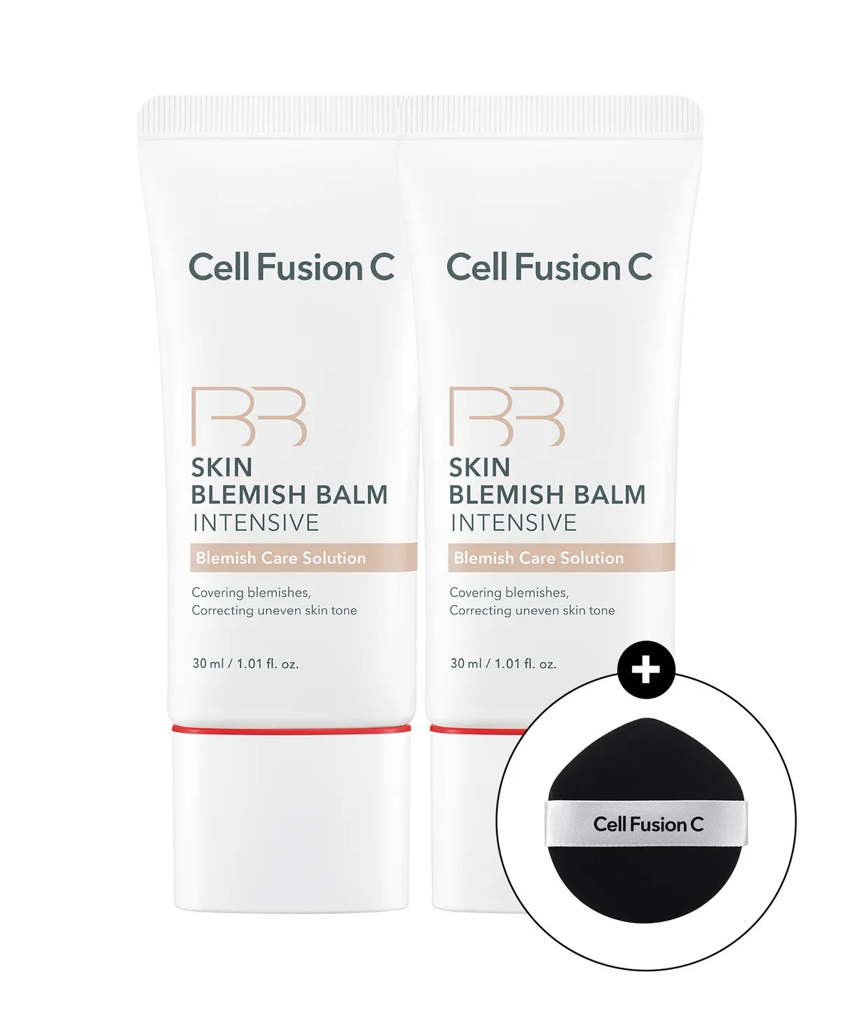 Cell Fusion C Skin Blemish Balm Intensive 30ml * 2ea + Puff Cell Fusion C  DKshop