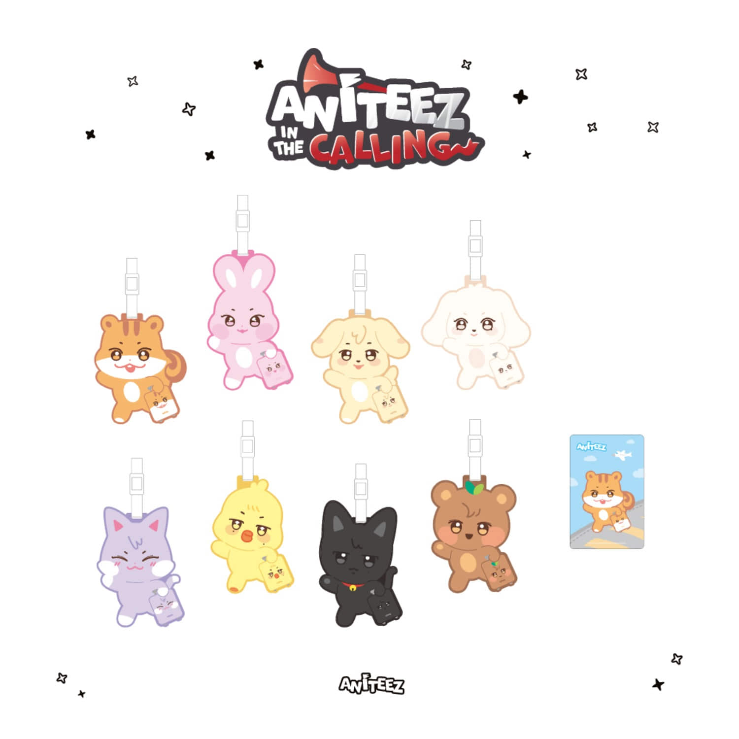 [PRE-ORDER] ATEEZ - [ANITEEZ IN THE CALLING] PVC LUGGAGE TAG ATEEZ  DKshop