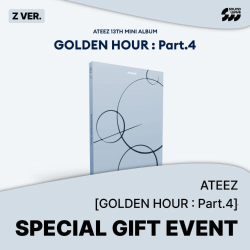 [SOUNDWAVE POB] ATEEZ - 13th Mini Album GOLDEN HOUR : Part.4 (PHOTOBOOK) BLACKPINK  DKshop