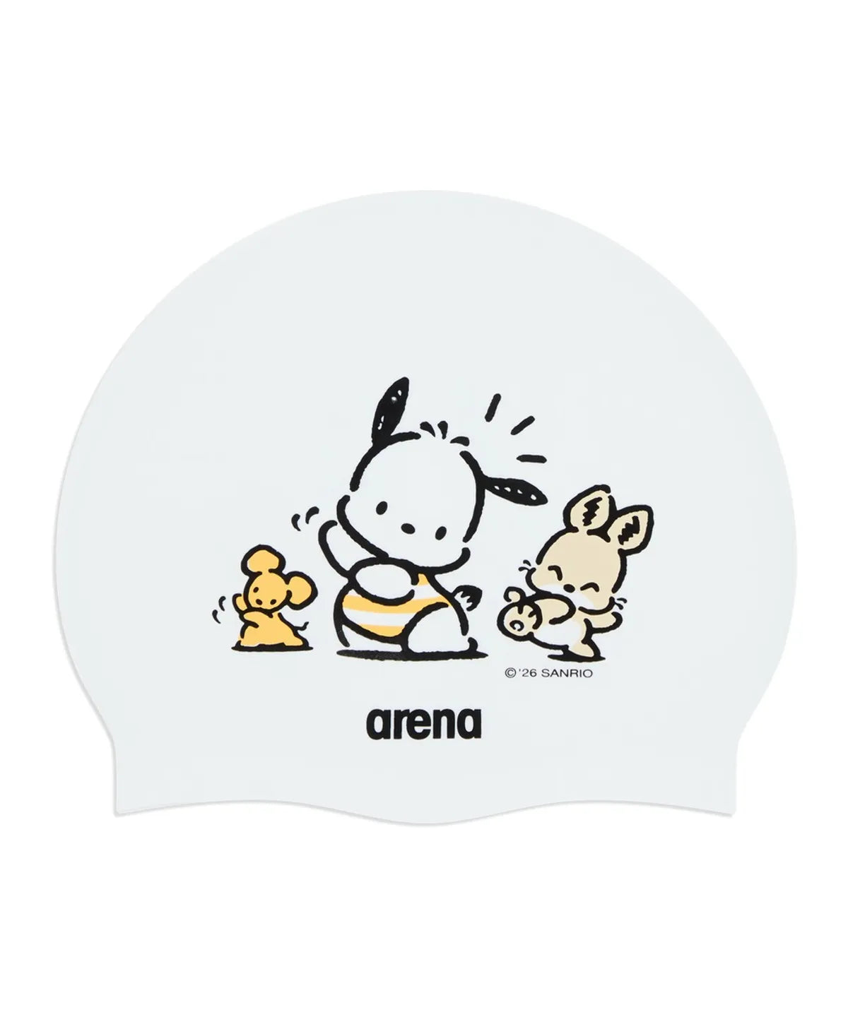[arena X Sanrio] Sanrio Characters Silicone Swim Cap 7 type arena  DKshop