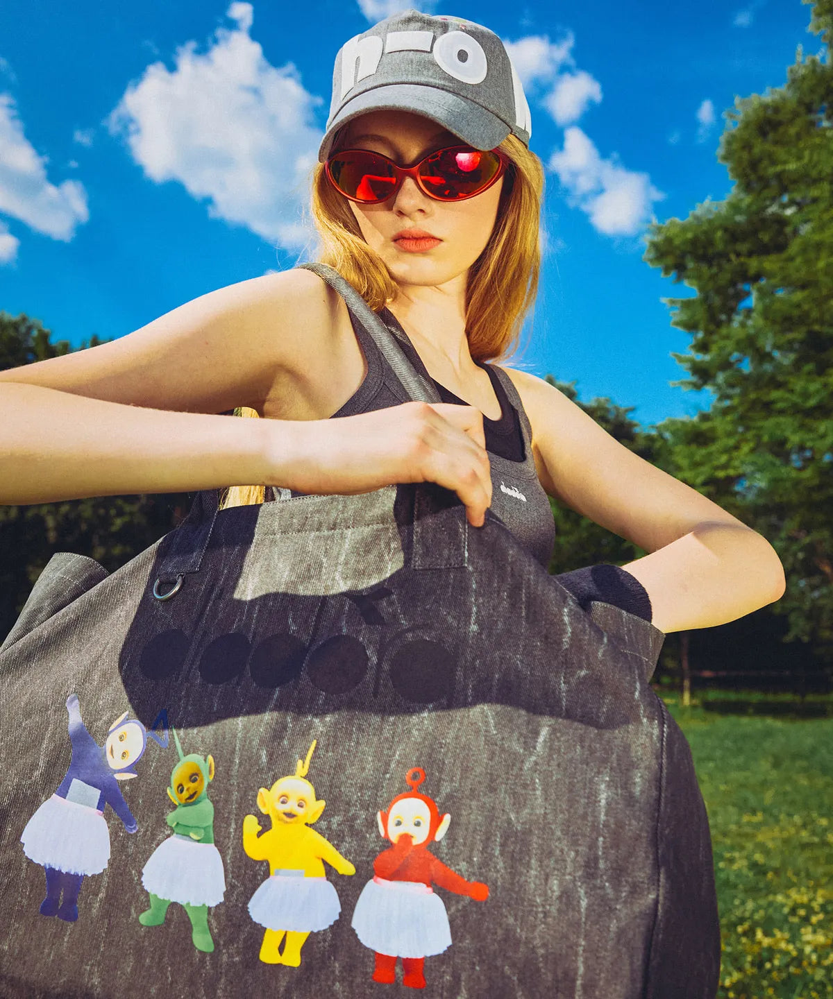 diadora Teletubbie Big Tote Bag 2 colors diadora  DKshop