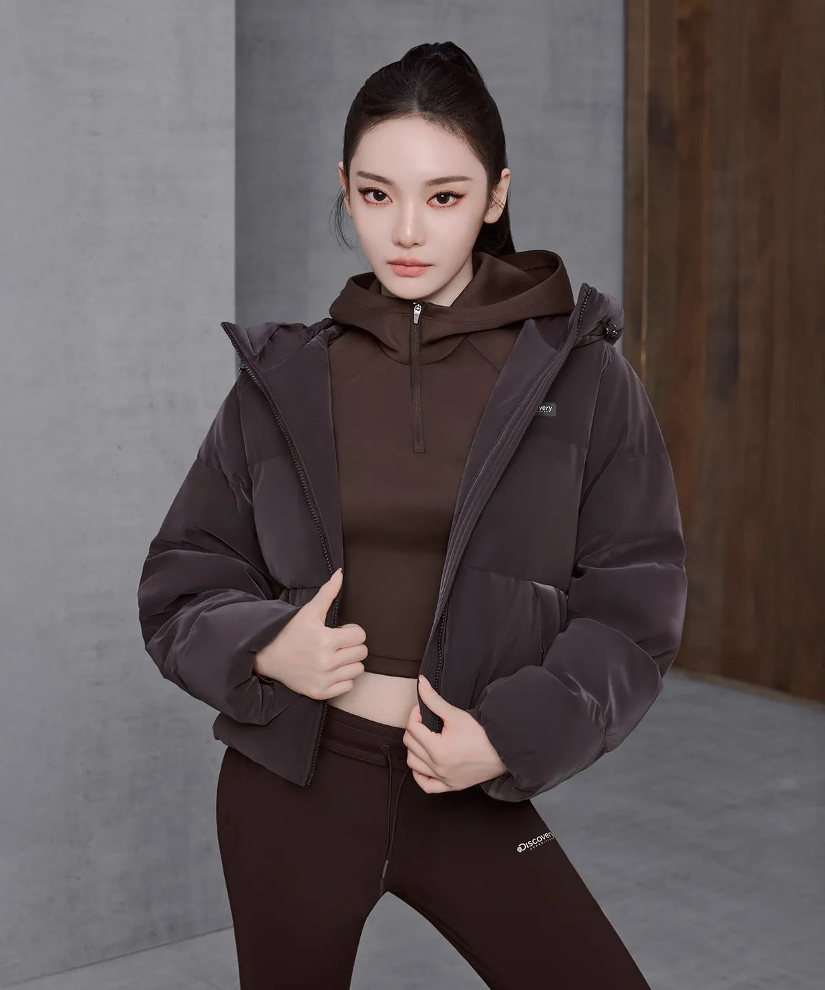 [DISCOVERY] Women's New Olia Air Velo Down Short Puffer Jacket (aespa Ningning Wear) DISCOVERY  DKshop