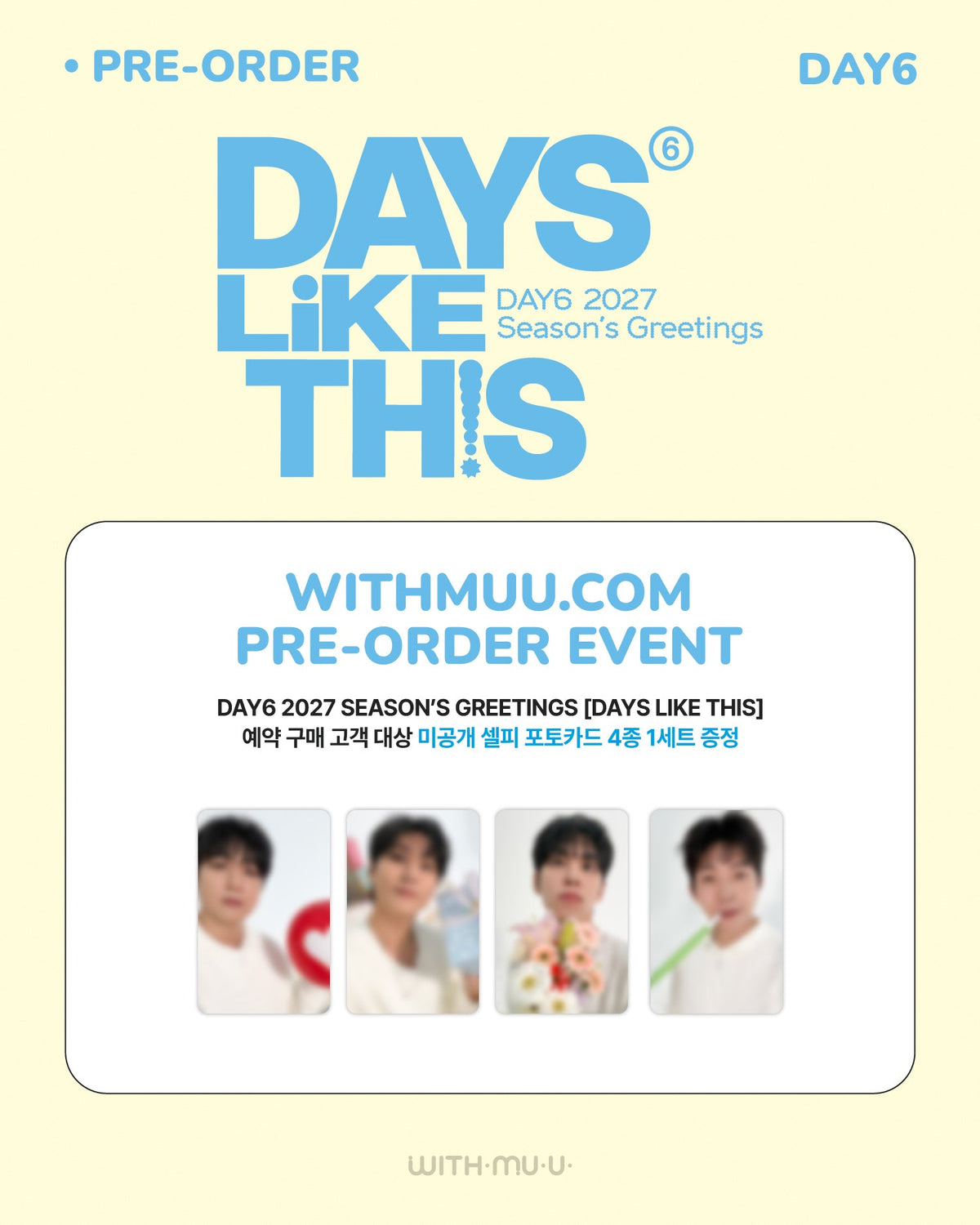 [PRE-ORDER] [POB Selectable] DAY6 - 2027 SEASON'S GREETINGS [DAYS LIKE THIS] DAY6  DKshop