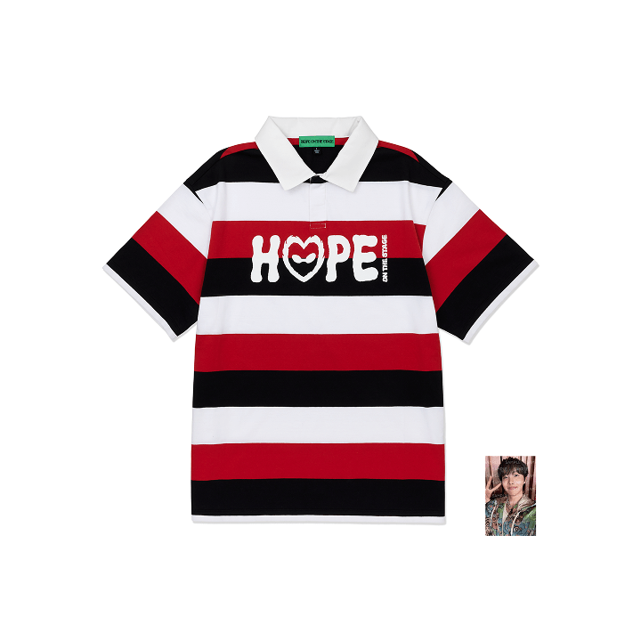 [Deals] J-HOPE - [HOPE ON THE STAGE FINAL] Stripe PK T-Shirt (Multi_S) BTS  DKshop