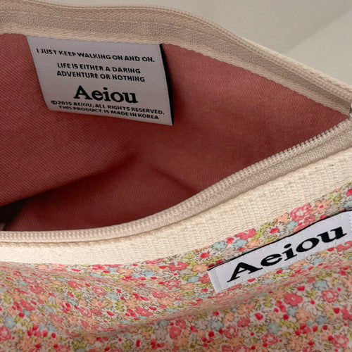 Aeiou Basic Pouch (L size) Flower Garden Aeiou  DKshop