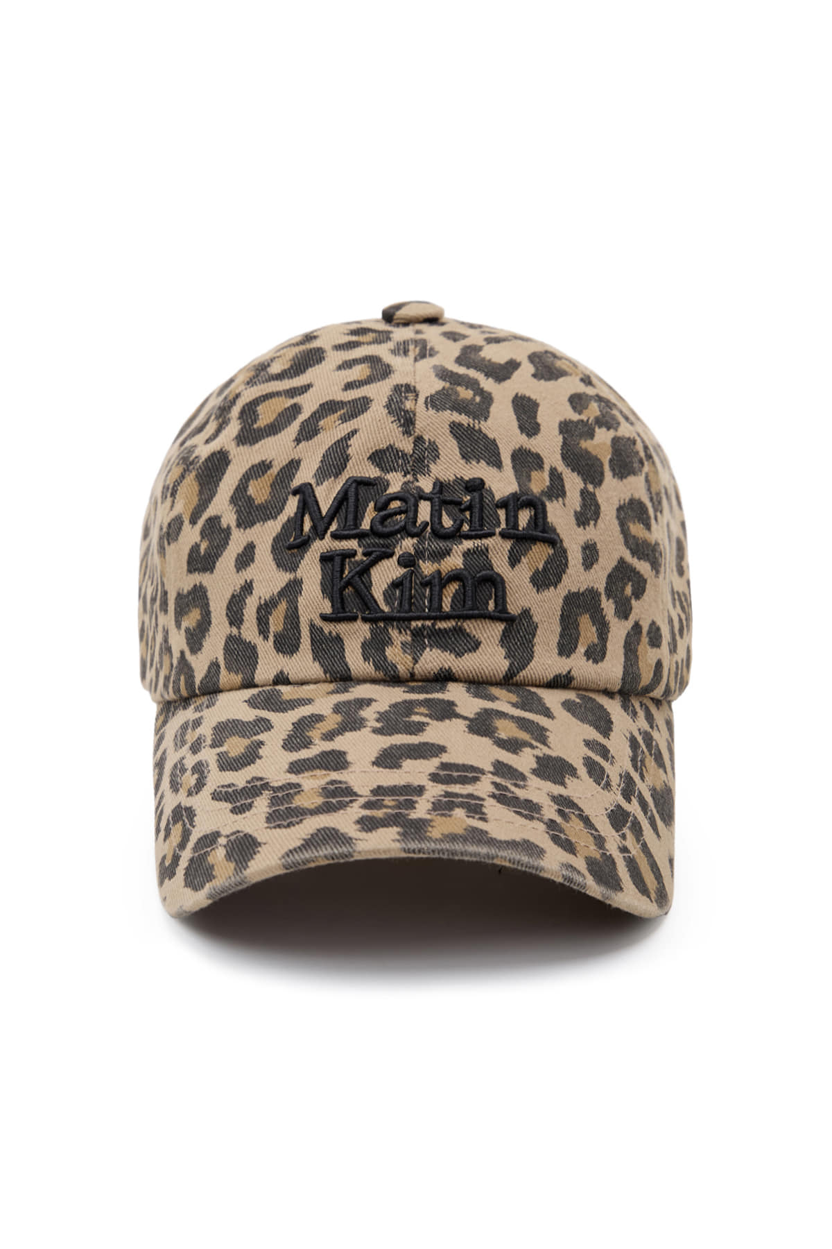 Matin Kim MATIN LEOPARD VOLUME LOGO BALL CAP Matin Kim  DKshop