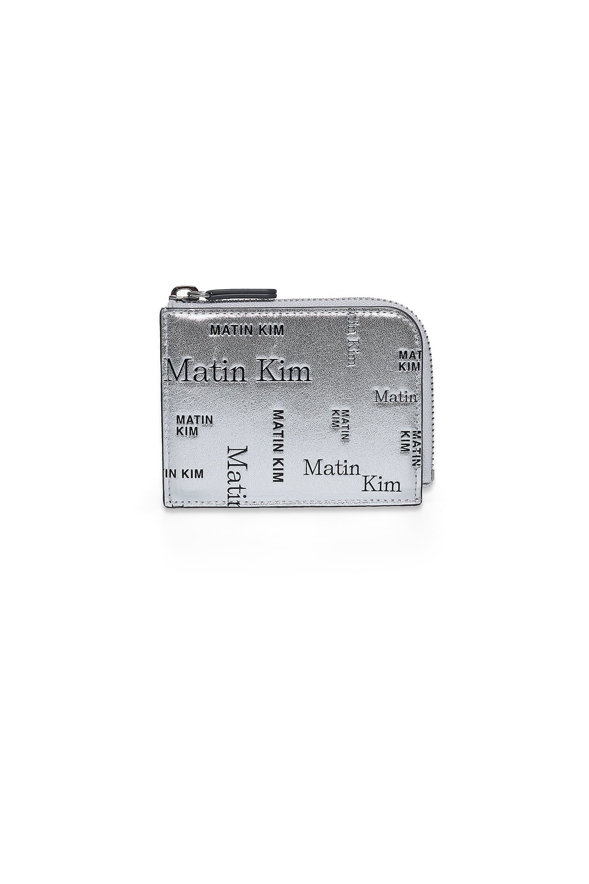 Matin Kim MATIN ALL-OVER LOGO HALF ROUND ZIP WALLET Matin Kim  DKshop