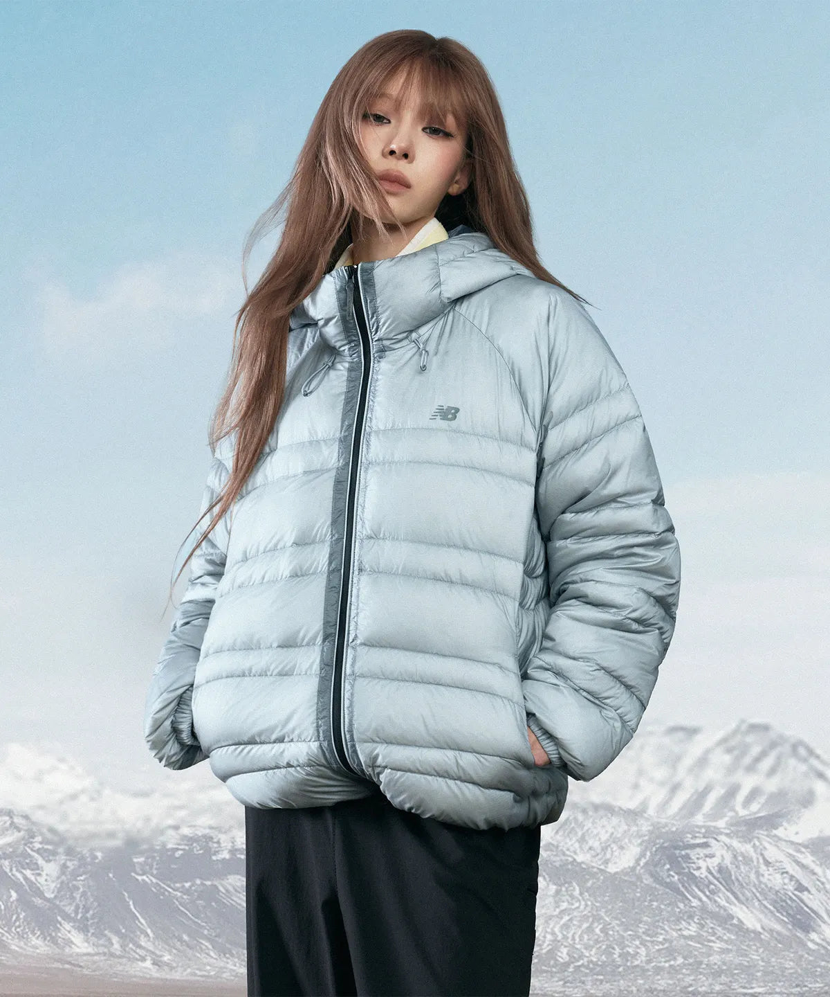 [New Balance X WINTER] UNI Flying 77 Superlight Hooded Lightweight Goose Down Jacket New Balance  DKshop