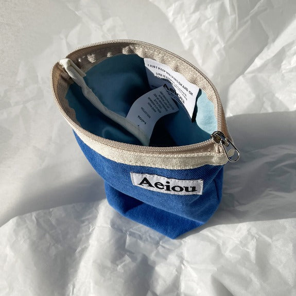 Aeiou Basic Pouch (M size) Pado Blue Aeiou  DKshop
