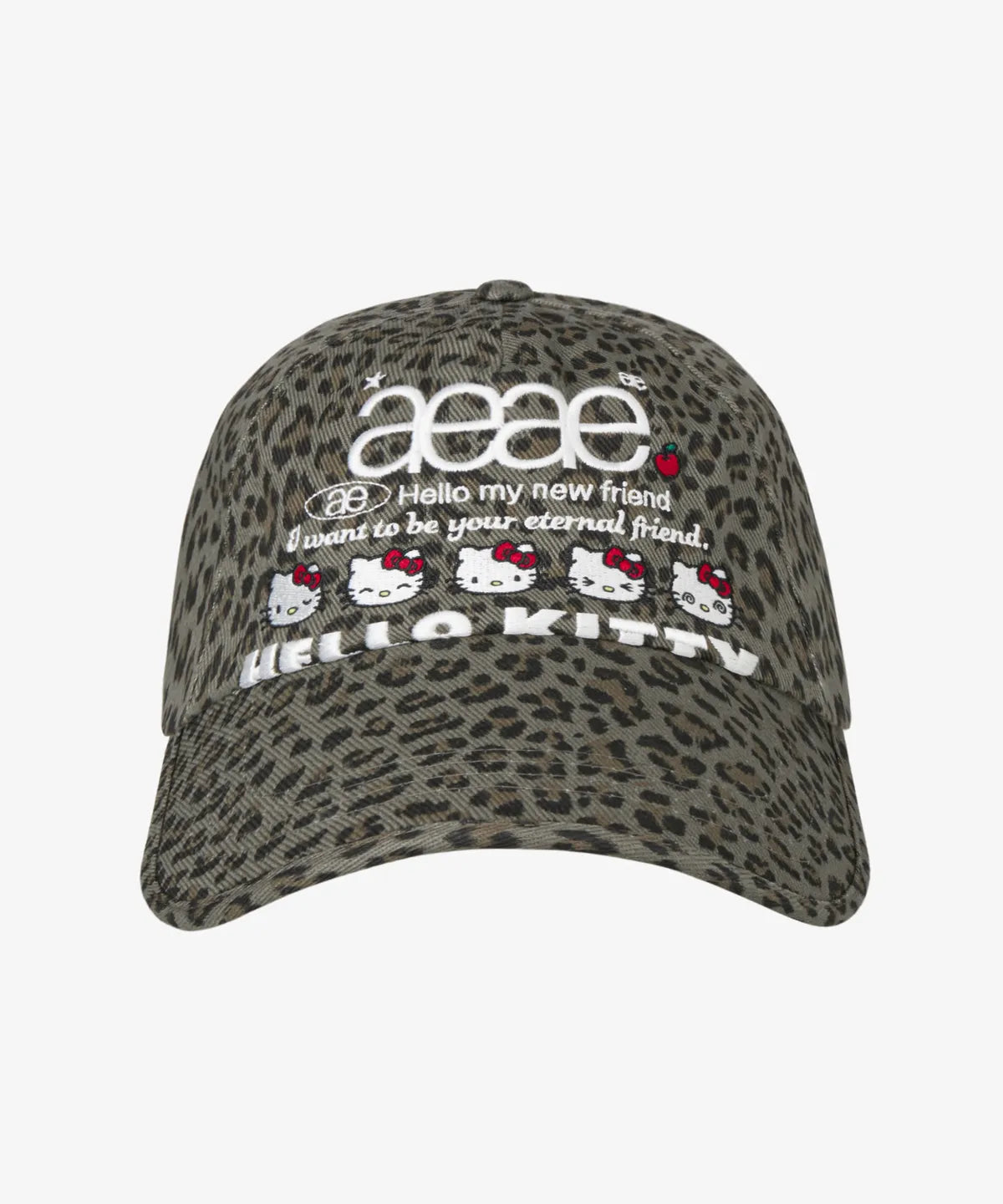 [aeae X Hello Kitty]  WEB LOGO 5 PANNEL CAP (ILLIT MINJU WEAR) aeae  DKshop