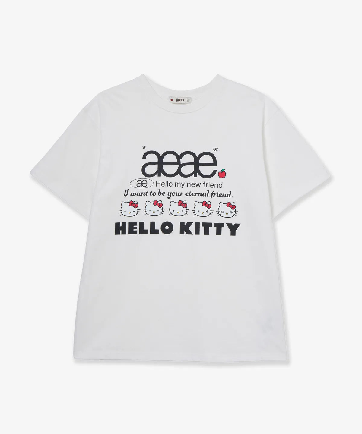 [aeae X Hello Kitty] WEB LOGO T-SHIRTS (ILLIT MINJU WEAR) aeae  DKshop