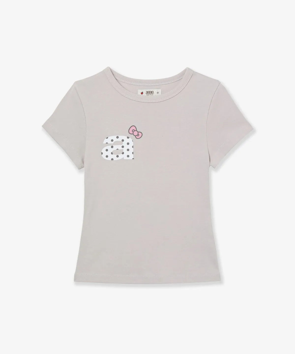 [aeae X Hello Kitty]  DOT SMALL LETTER TEE (ILLIT MINJU WEAR) aeae  DKshop