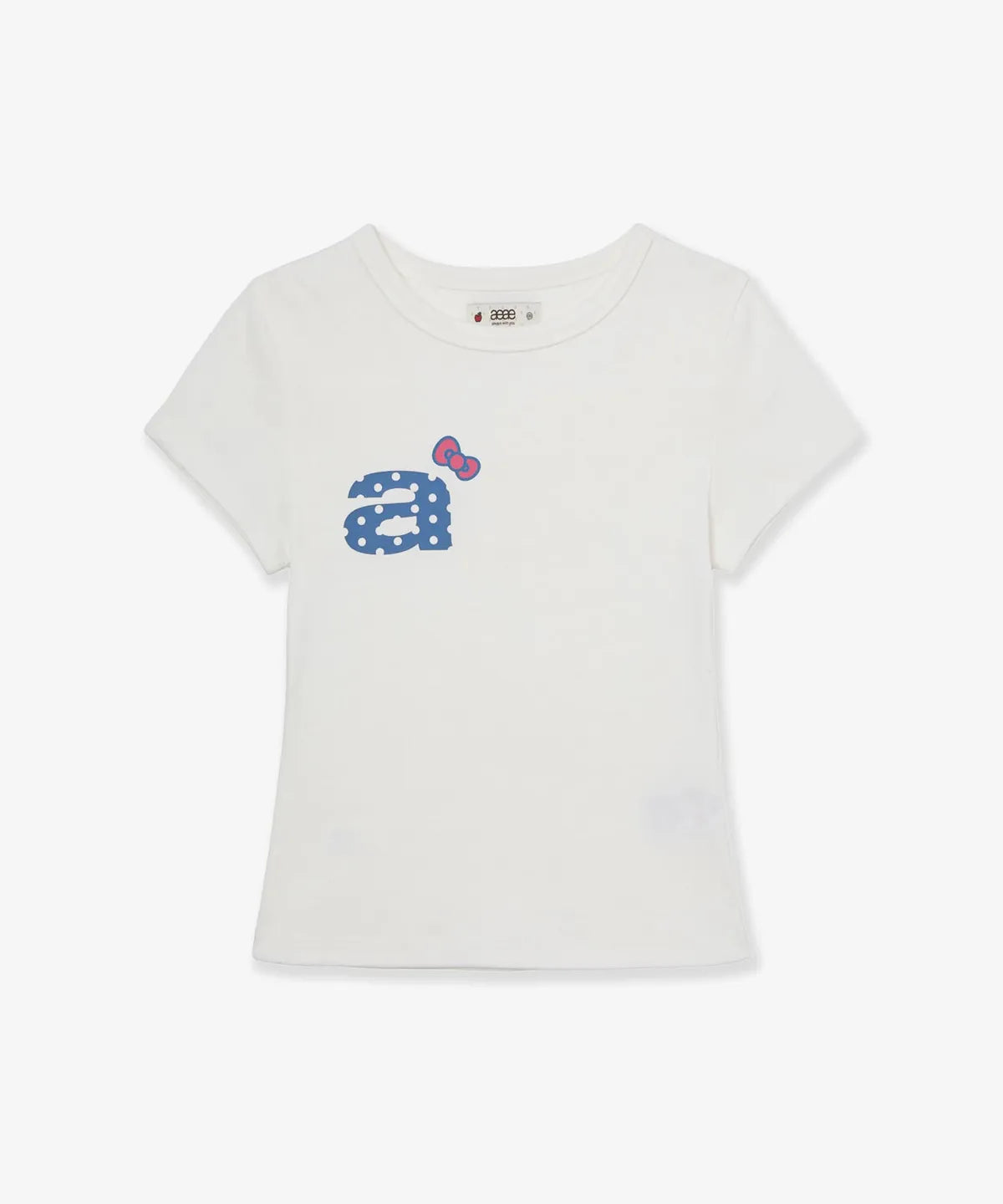 [aeae X Hello Kitty]  DOT SMALL LETTER TEE (ILLIT MINJU WEAR) aeae  DKshop