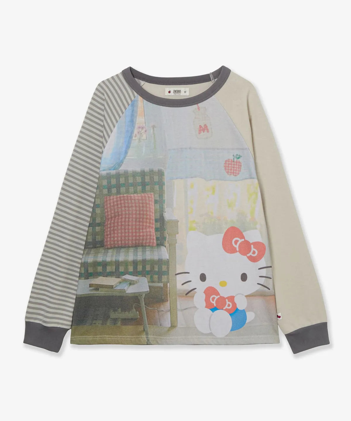 [aeae X Hello Kitty] HOUSE GRAPHIC RAGLAN TEE (ILLIT MINJU WEAR) aeae  DKshop