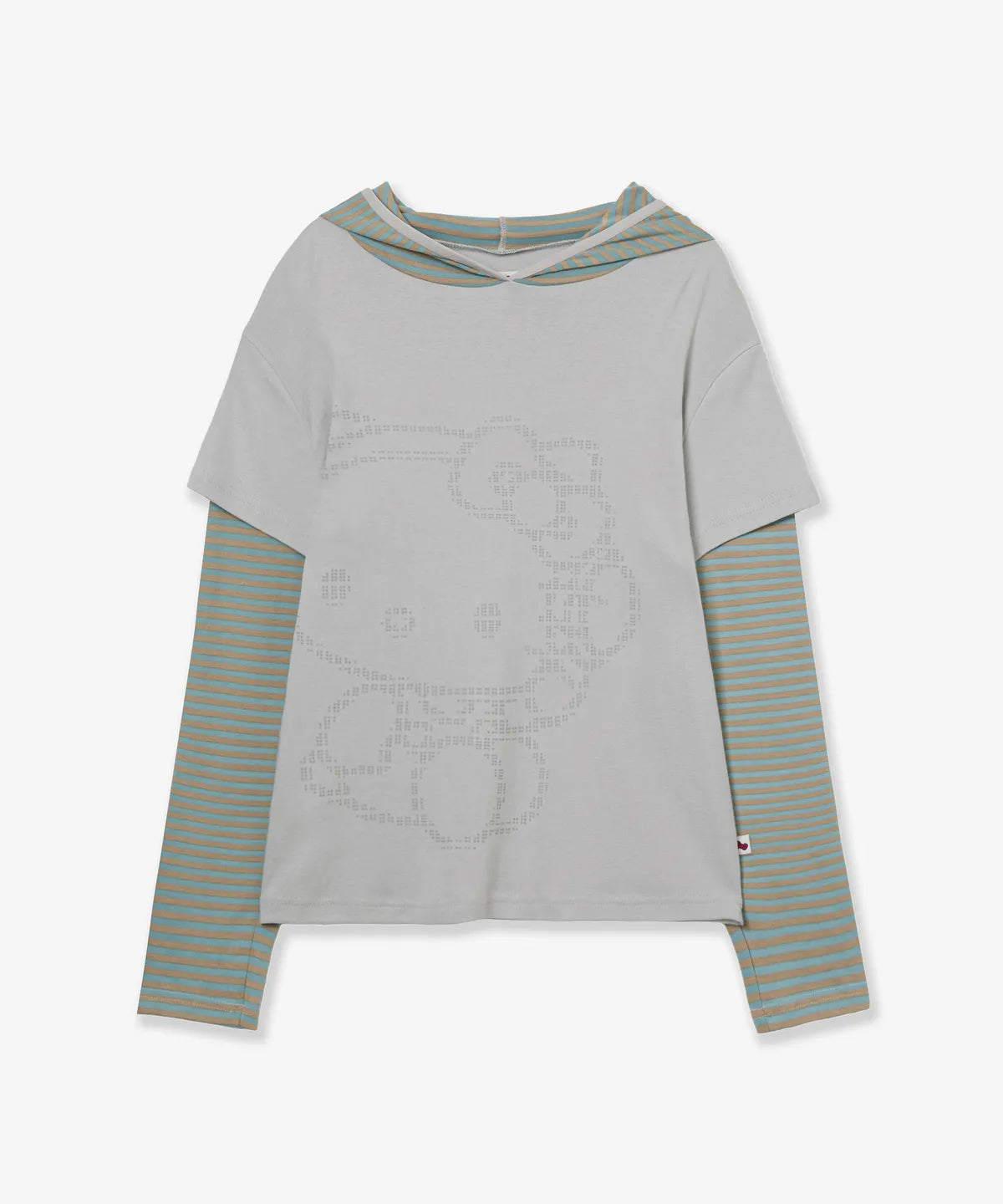 [aeae X Hello Kitty] LAYERED HOODIE (ILLIT MINJU WEAR) aeae  DKshop