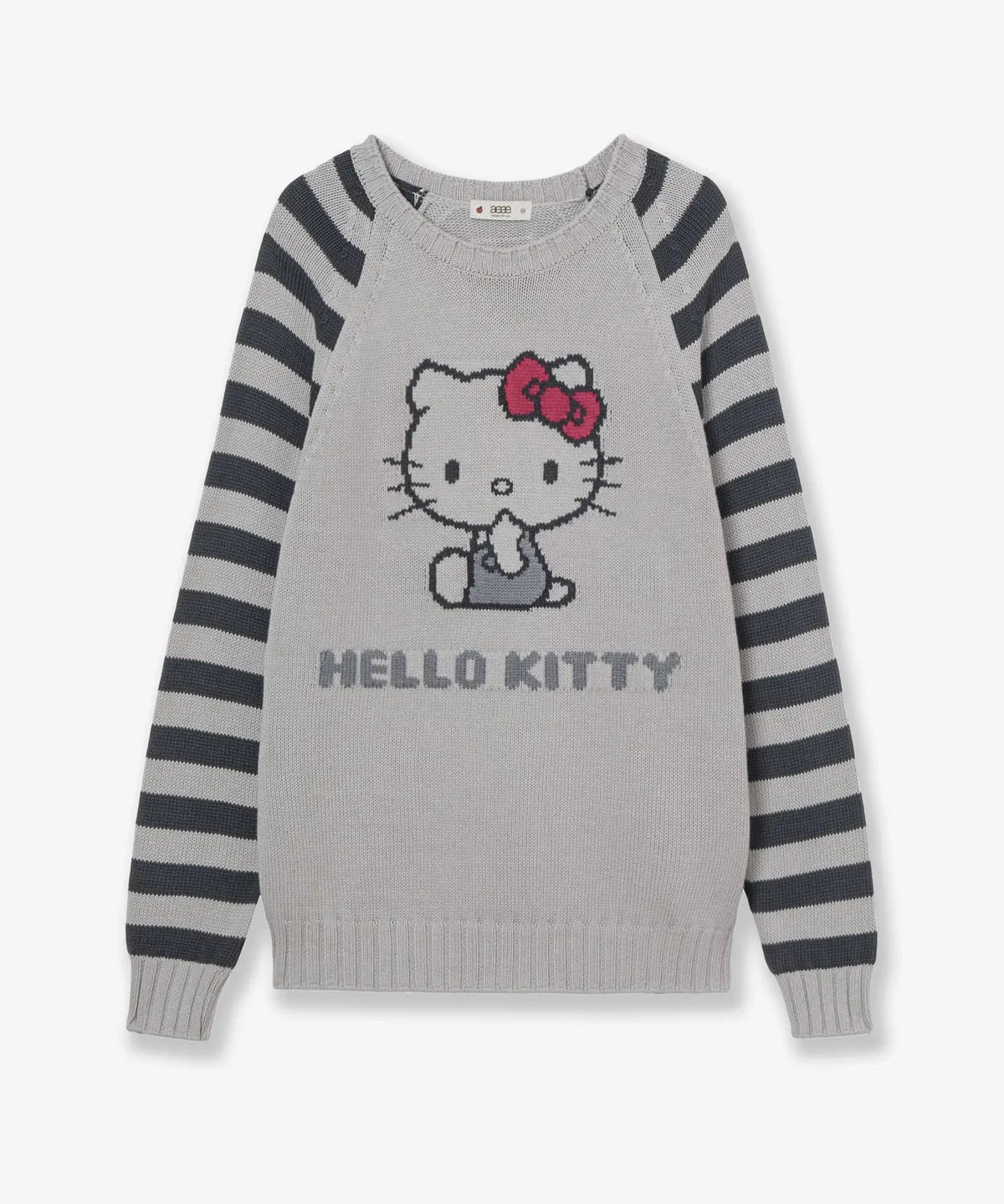 [aeae X Hello Kitty] NERDY STRIPE RAGLAN KNIT (ILLIT MINJU WEAR) aeae  DKshop