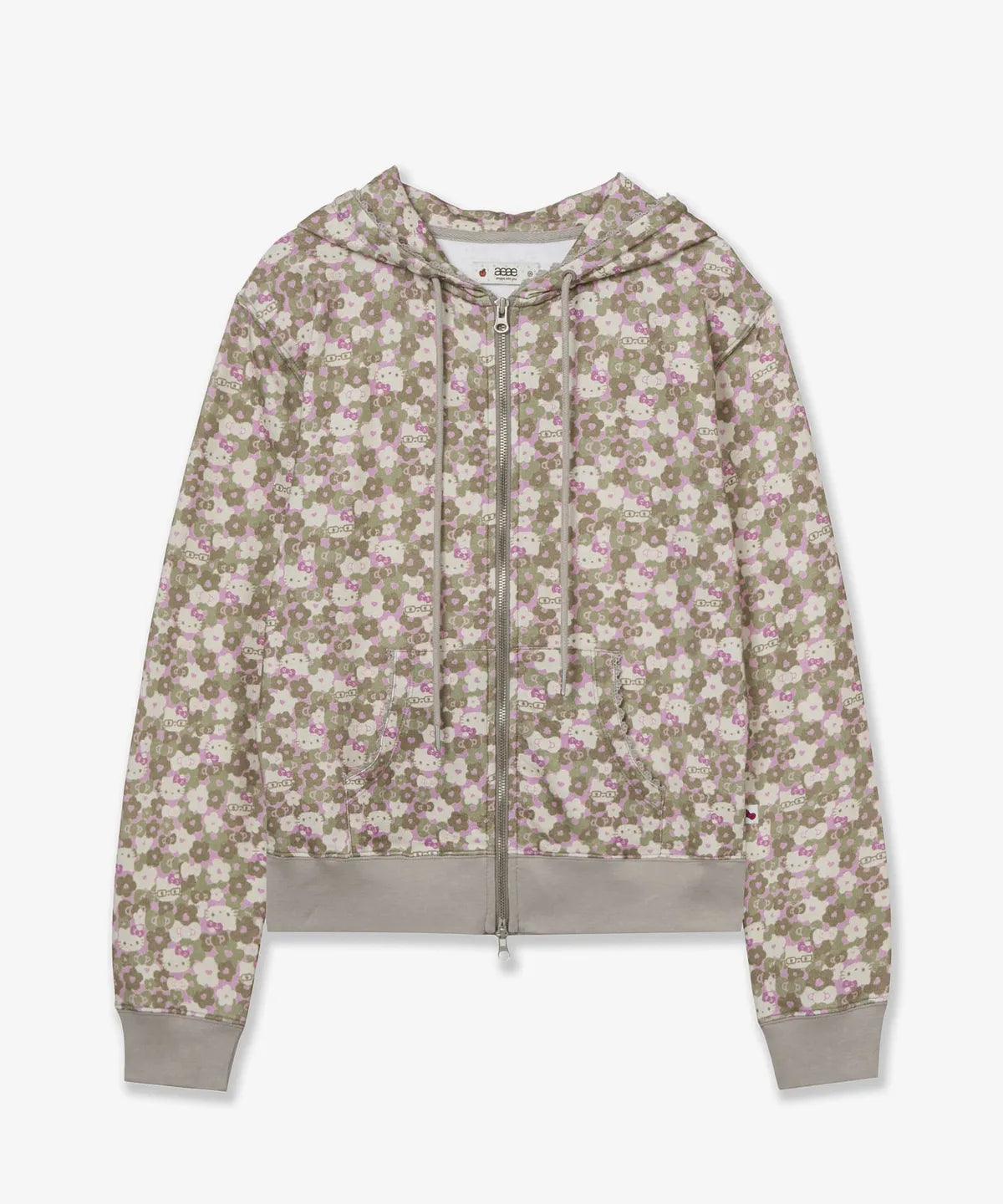 [aeae X Hello Kitty] PATTERN ZIP UP HOODIE (ILLIT MINJU WEAR) aeae  DKshop