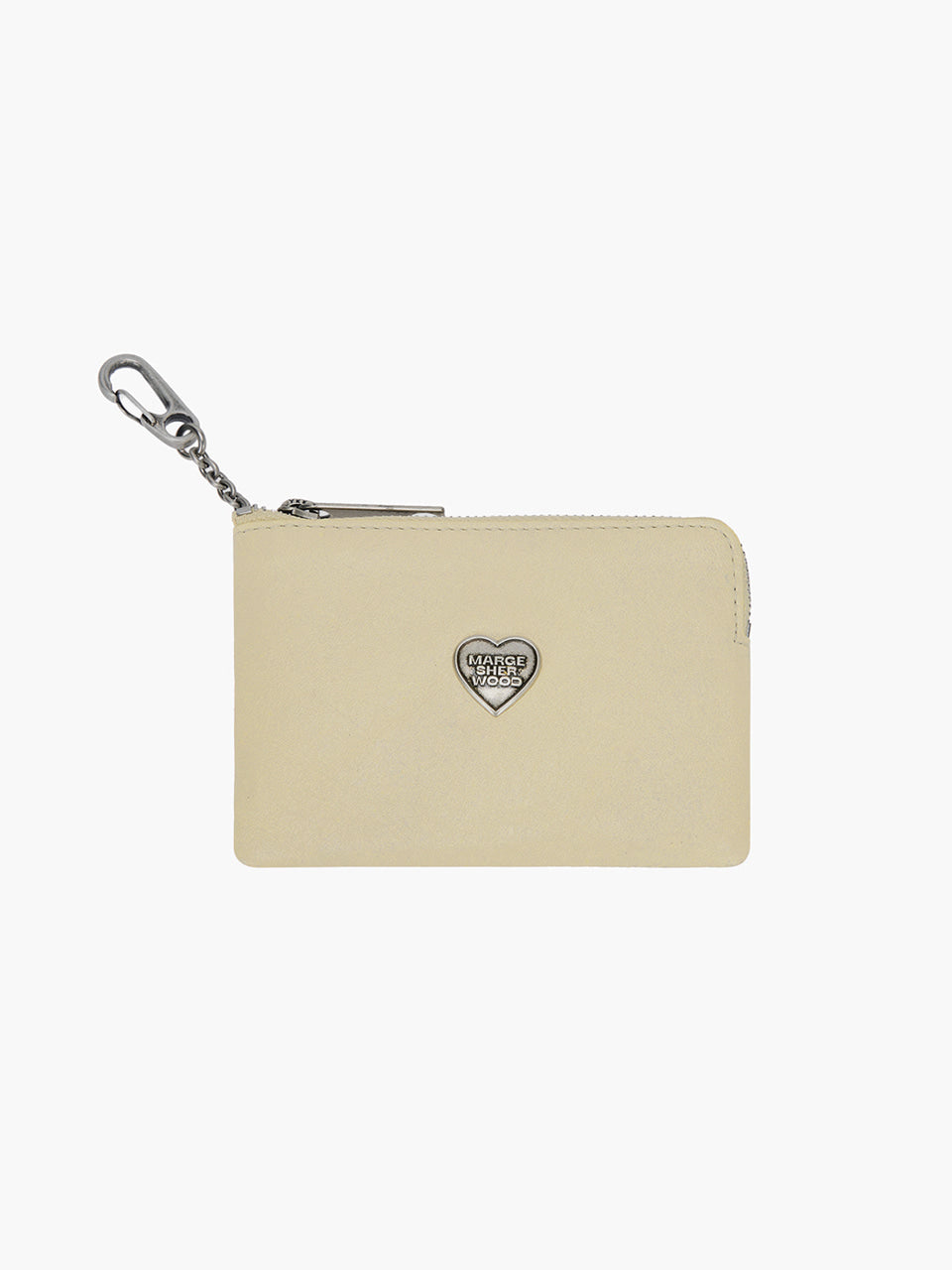 MARGESHERWOOD HEART ZIPPER WALLET_SILVER LOGO MARGESHERWOOD  DKshop