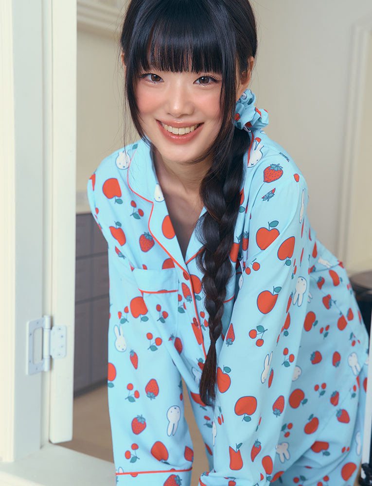[Judy N X MIFFY] Miffy Fruits Long Sleeve Pajama Set Judy N  DKshop