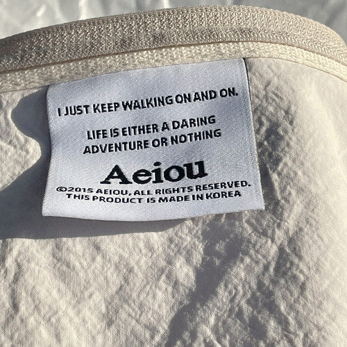 Aeiou Basic Pouch (M size) very light purple Aeiou  DKshop