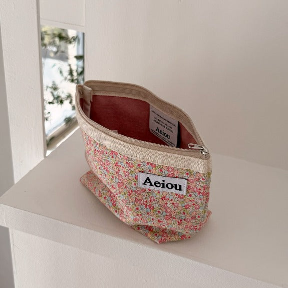Aeiou Basic Pouch (L size) Flower Garden Aeiou  DKshop