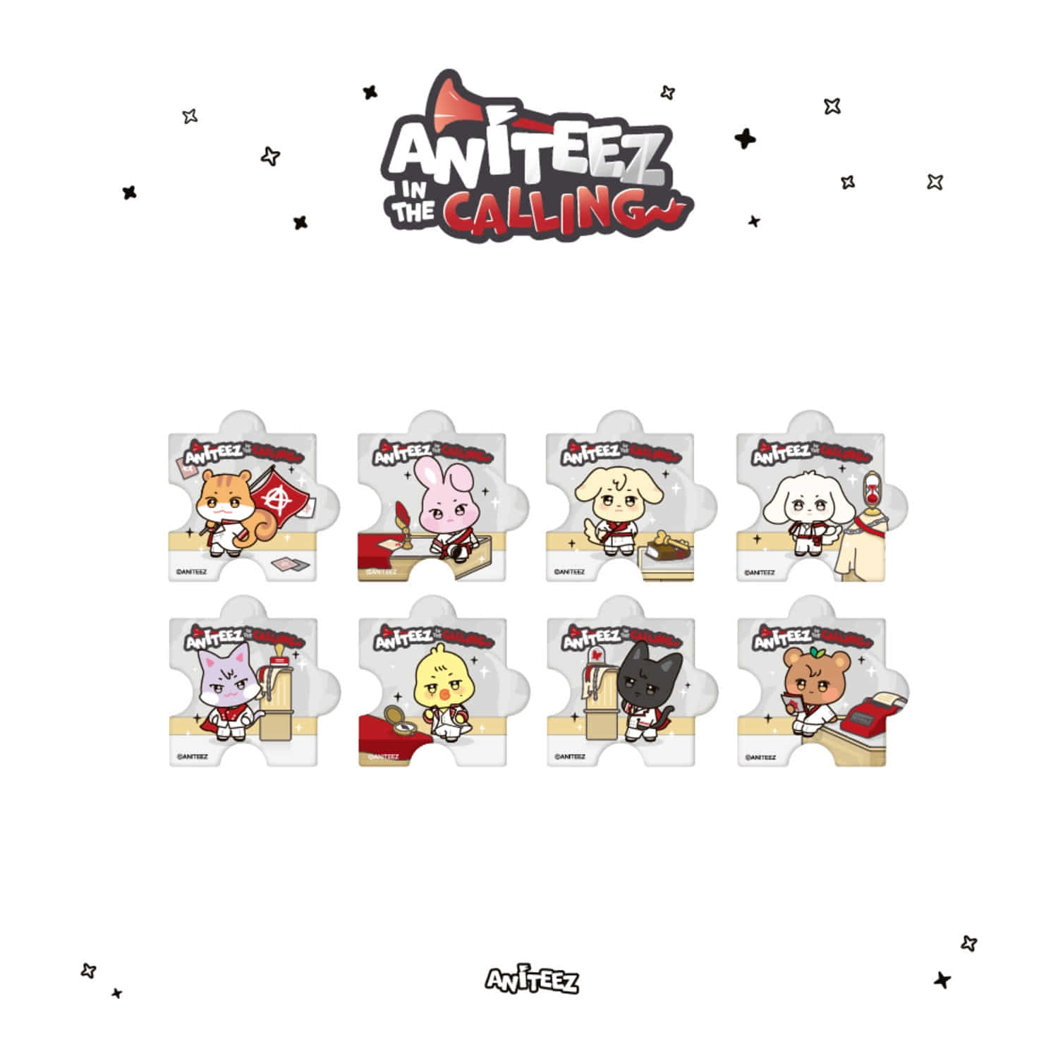 [PRE-ORDER] ATEEZ - [ANITEEZ IN THE CALLING] RANDOM ACRYLIC MAGNET ATEEZ  DKshop