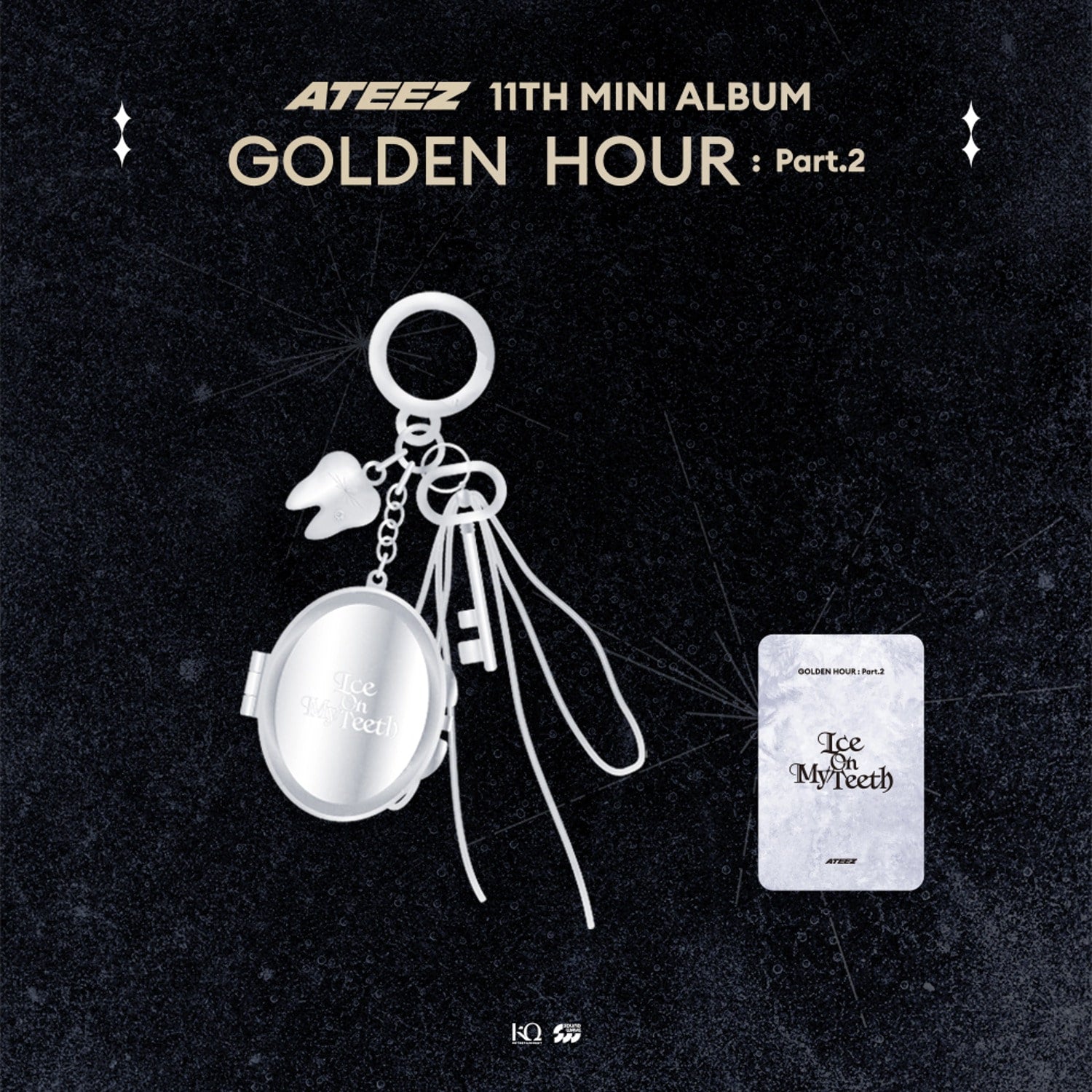 [PRE-ORDER] ATEEZ - GOLDEN HOUR : Part.2 POP-UP OFFICIAL MD (MIRROR KEYRING)